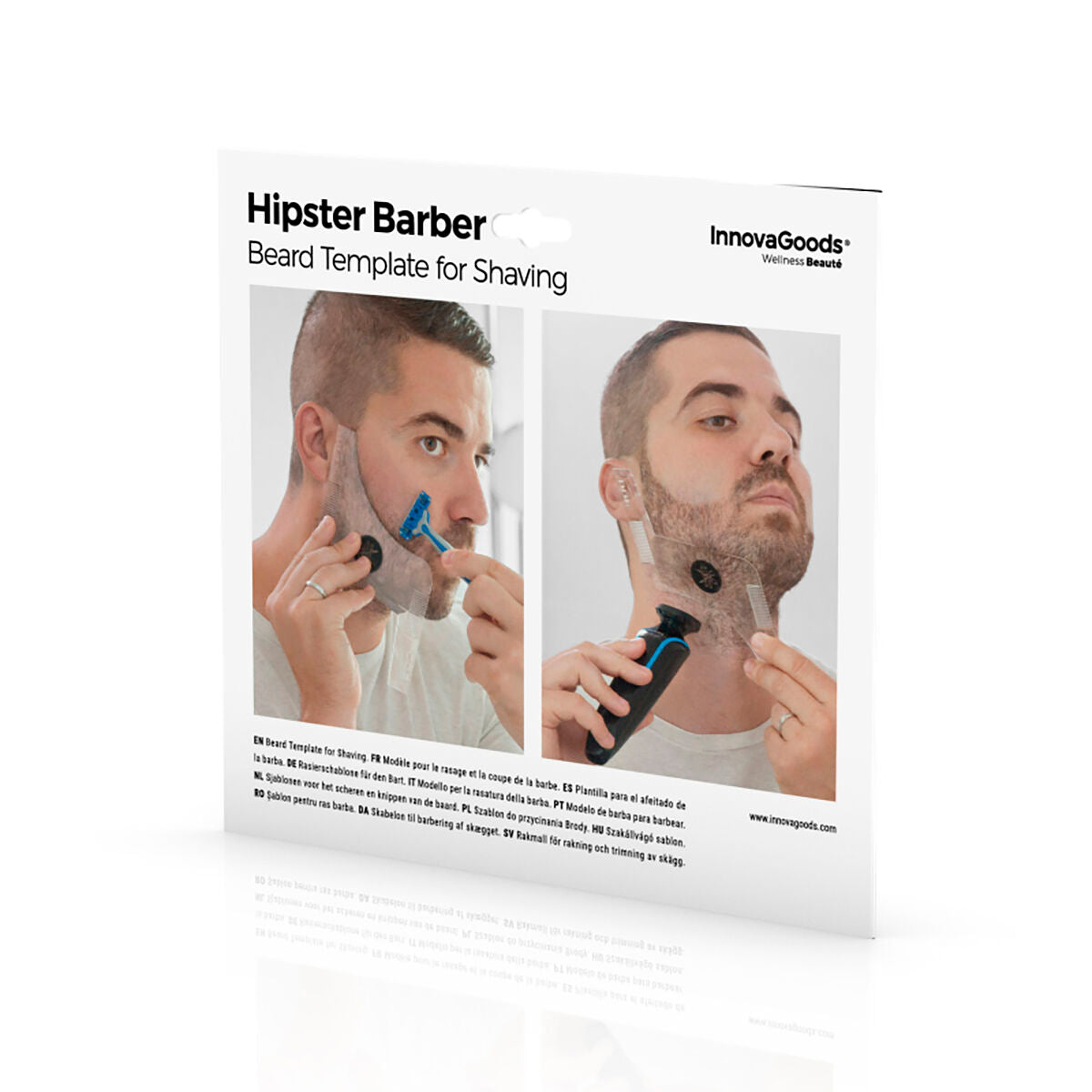 Sablonul de barbă pentru bărbierit Hipster Barber InnovaGoods - SAPPHIRO