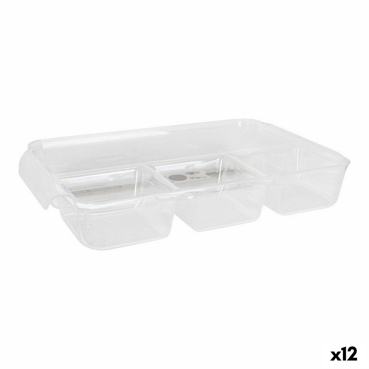 Organizator multifuncțional Confortime Transparent 37,5 x 23,5 x 5, cm (12 Unități) - SAPPHIRO