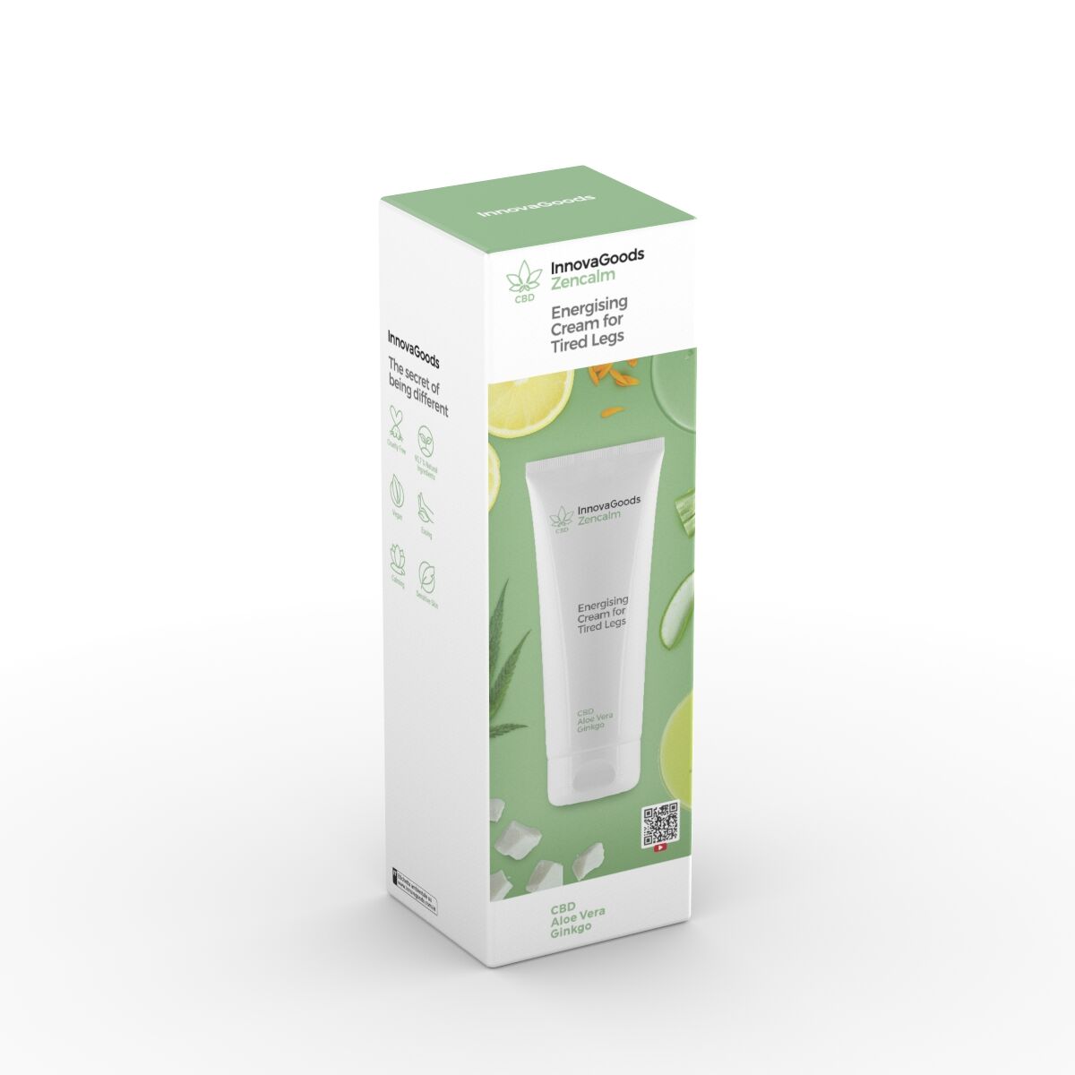 Cremă Energizantă pentru Picioare Obosite CBD Zencalm InnovaGoods 200 ml - SAPPHIRO