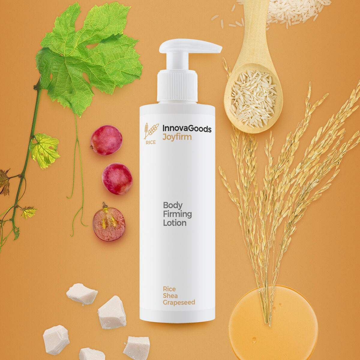 Loțiune de Corp Reafirmantă Rice Joyfirm InnovaGoods 250 ml - SAPPHIRO